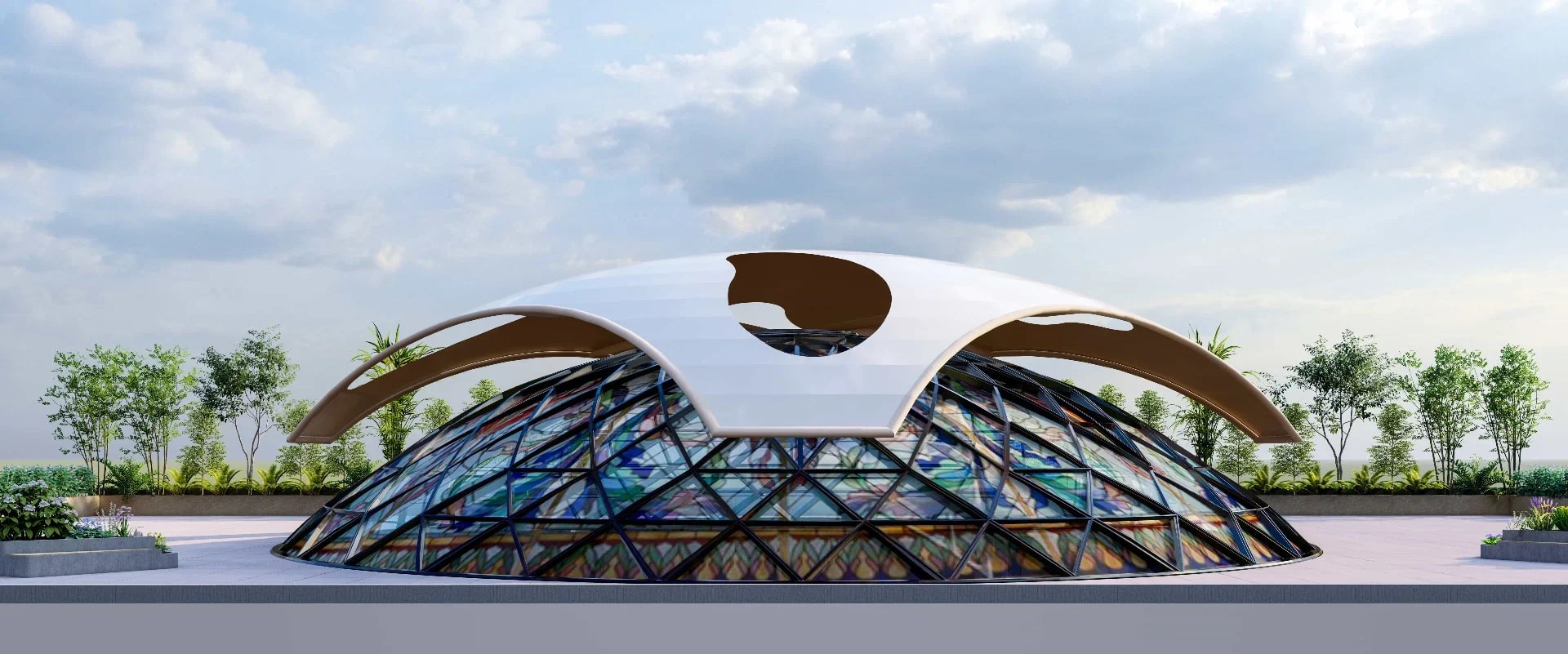 SEA architectural dome pavilion